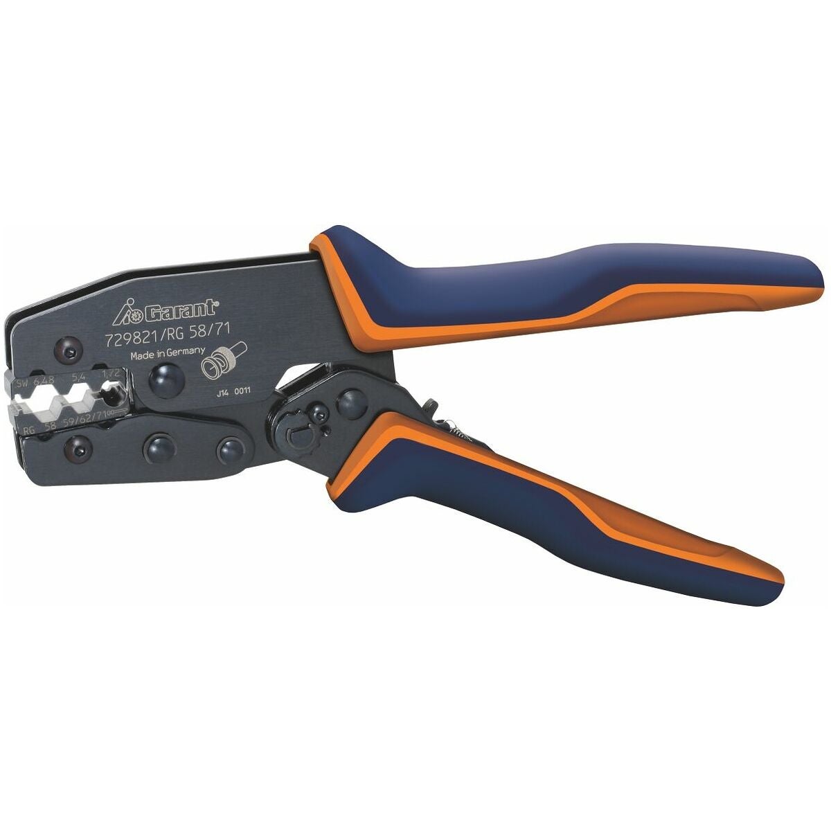 Presstång för koaxialkontakter