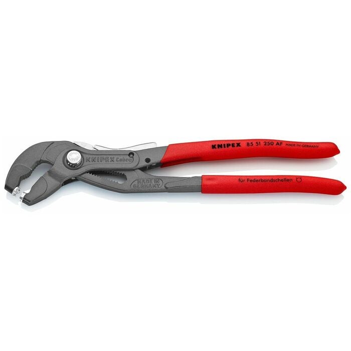 Tång för fjäderbandklämmor med låsning 250 mm