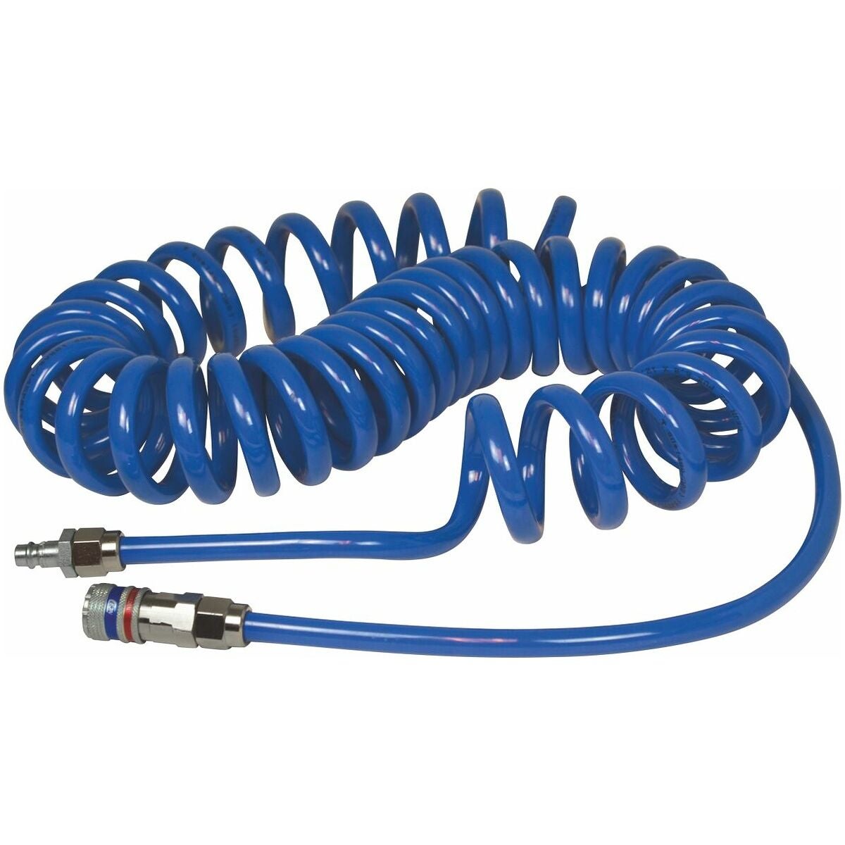 Polyuretanspiralslang 1/4 tum med säkerhetskoppling av stål eSafe ⌀ 8×12 mm 4 m