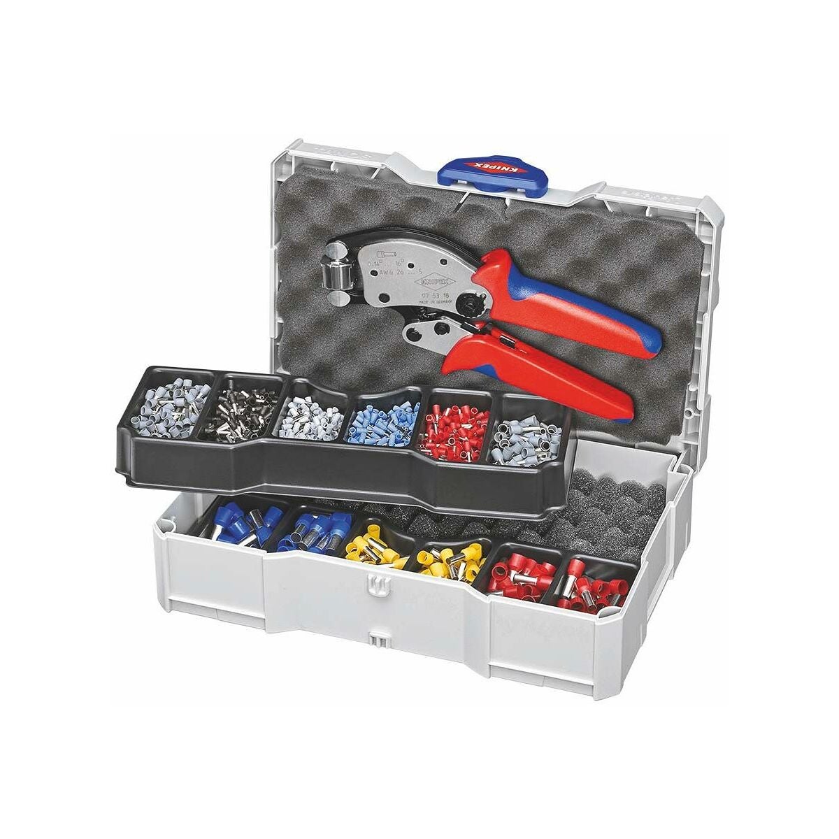 Crimpsortiment ändhylsor inklusive presstång Twistor16