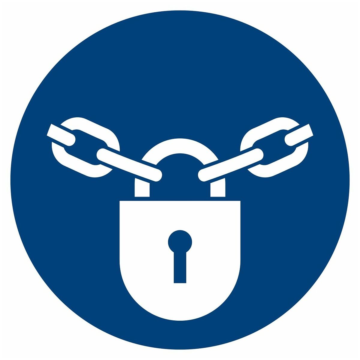 Påbudsskyltar Håll tillsluten