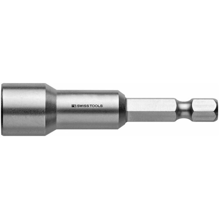 Hylsnyckelbits 1/4 tum E 6,3 med magnet 8 mm