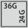 Lådornas effektiva yta i G: 36×24