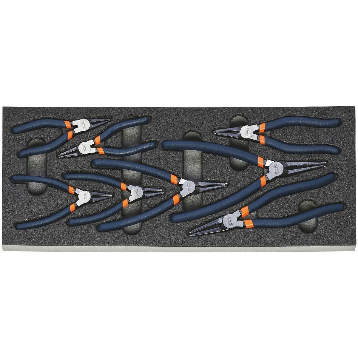 Precisions-låsringstänger, sats 8