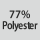 Tygsammansättning: 77% polyester