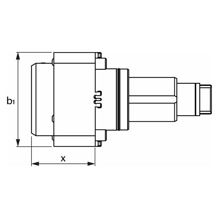 Drivet verktyg axiellt 55-VX3-IK