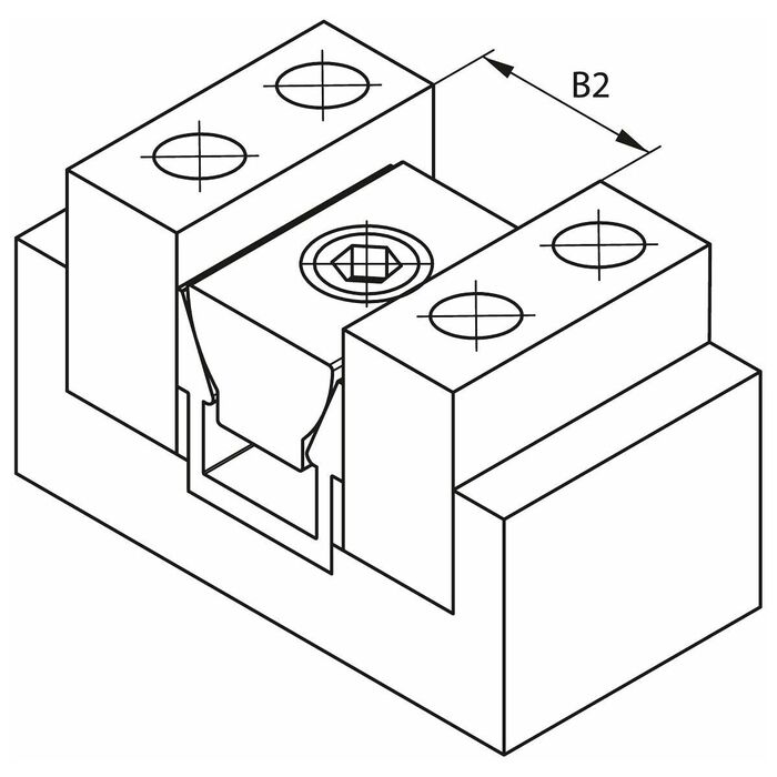 Dubbelkilspännare M6