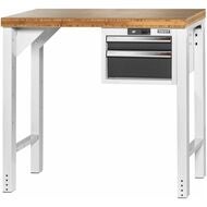 Vario arbetsbänk med hurts 16G, höjd 950 mm, Bambuskiva 12×20G