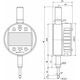 Digitalt mätur Avläsning 0,0005 mm 12,5 mm