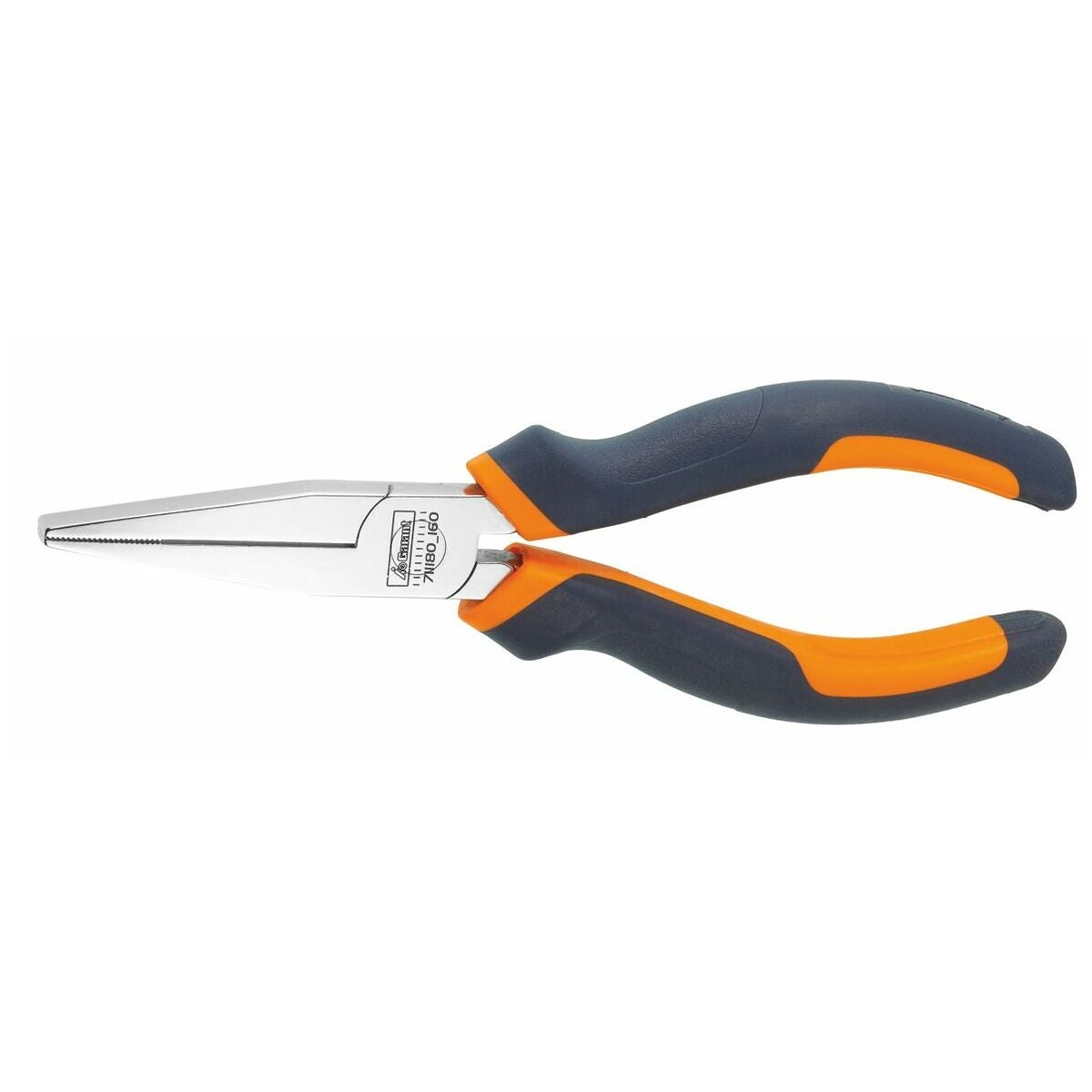 Spetstång, flat, förkromad, med grepphylsor