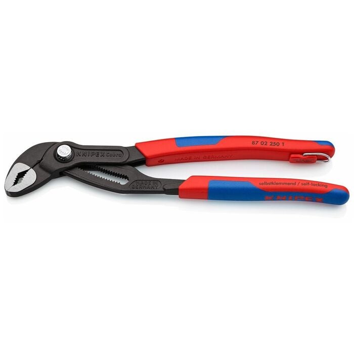 Polygriptång Cobra® keramiskt svärtad med säkringsögla 250 mm