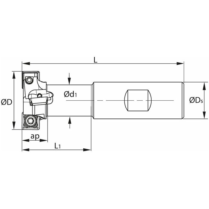 T-spårfräs 40/2 mm