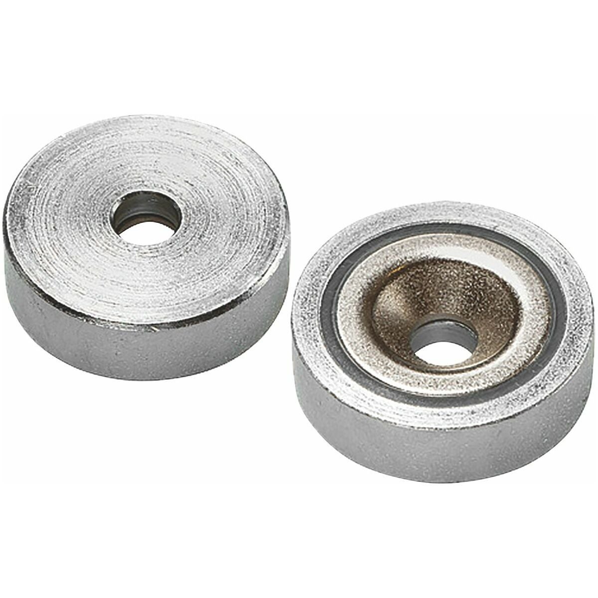 Platt magnet med hål Neodym