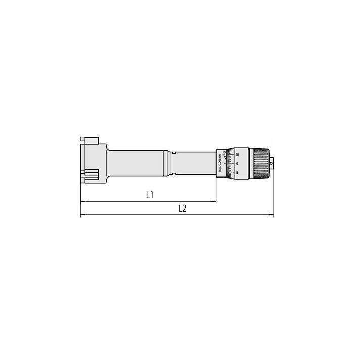 Innermikrometer Holtest för bottenhålsmätning 12-16 mm