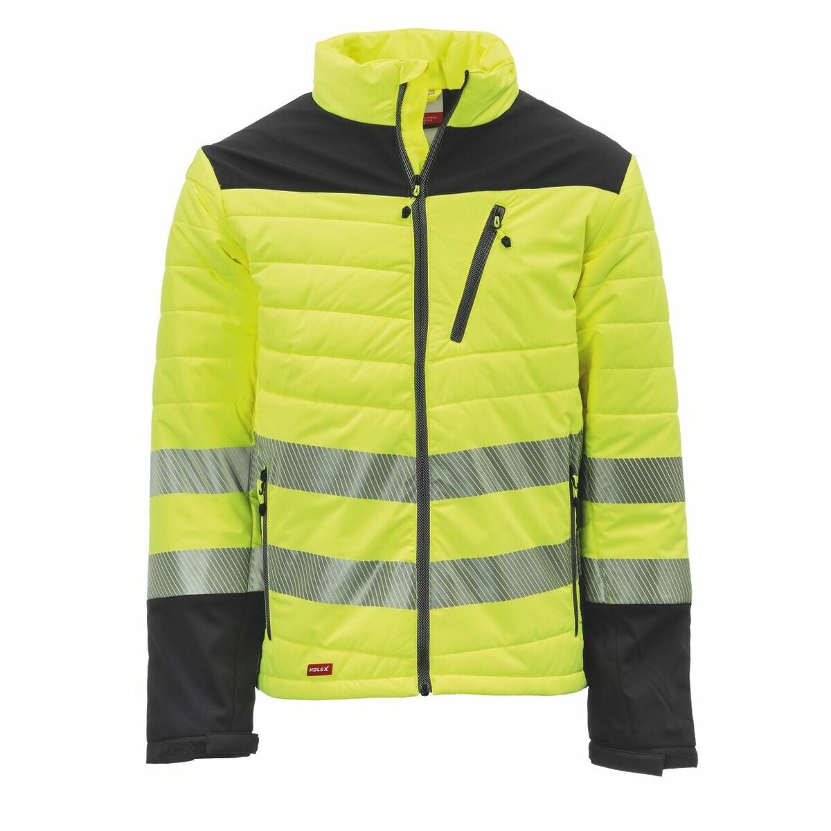 Varselhybridjacka gul / grå