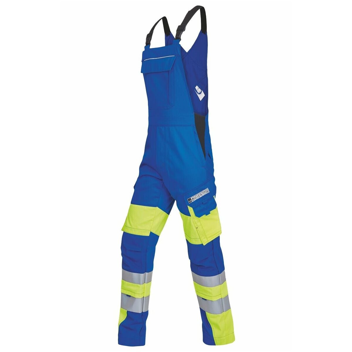 Multinorm-hängselbyxa VIS-LINE kornblå / gul