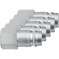 Nippel med invändig gänga Sats i 5 delar 1/2 tuuma