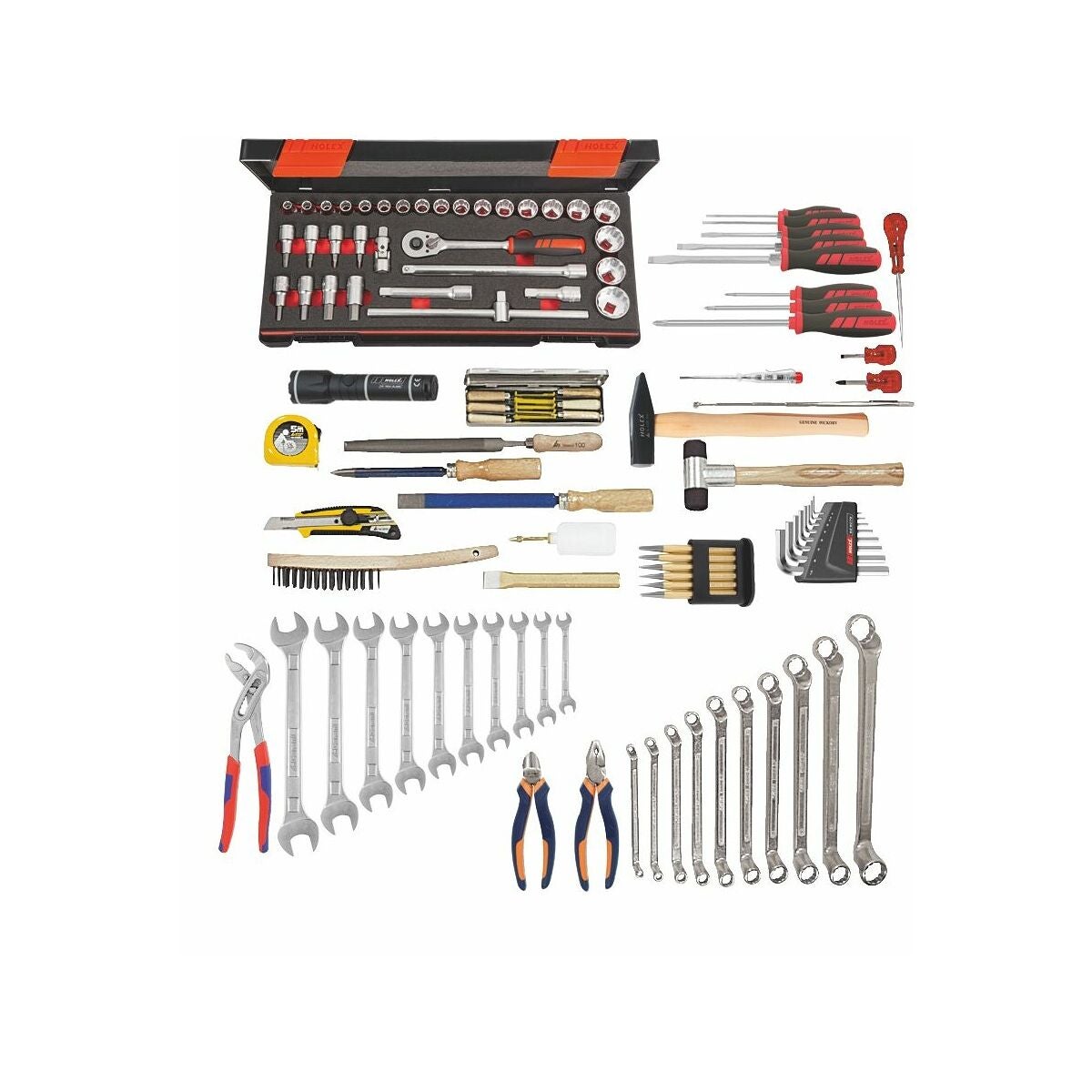Verktygssortiment V / 100 delar − grundutrustning