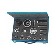 Sortiment runda plåtstansar 'metrisk' ⌀ 12,5 − 63,5 mm i plåtväska