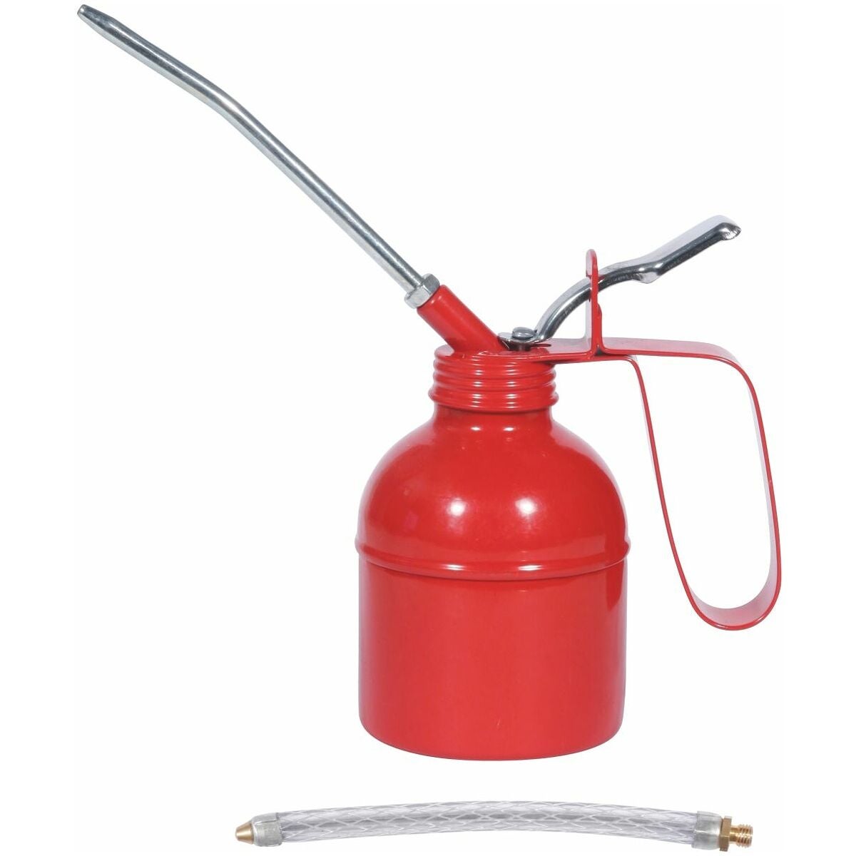 Maskinoljekanna med två olika pipar