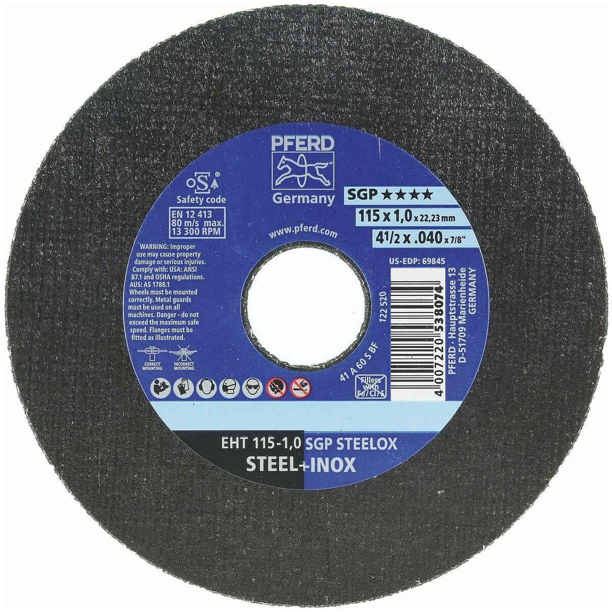 Kapskiva SGP STEELOX EXTRA S;MAL