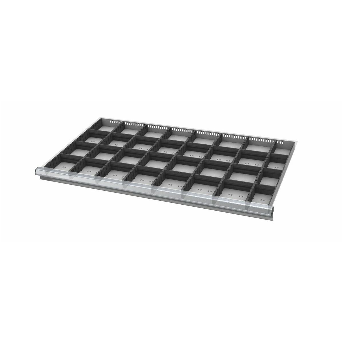 Sortiment av slitsade skiljelister och delningspaneler 46×24G