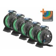 Kabeltrumma av plast set generation 7 5 delar