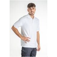 Pikétröja regular Herr vit