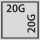 Lådornas effektiva yta i G: 20×20