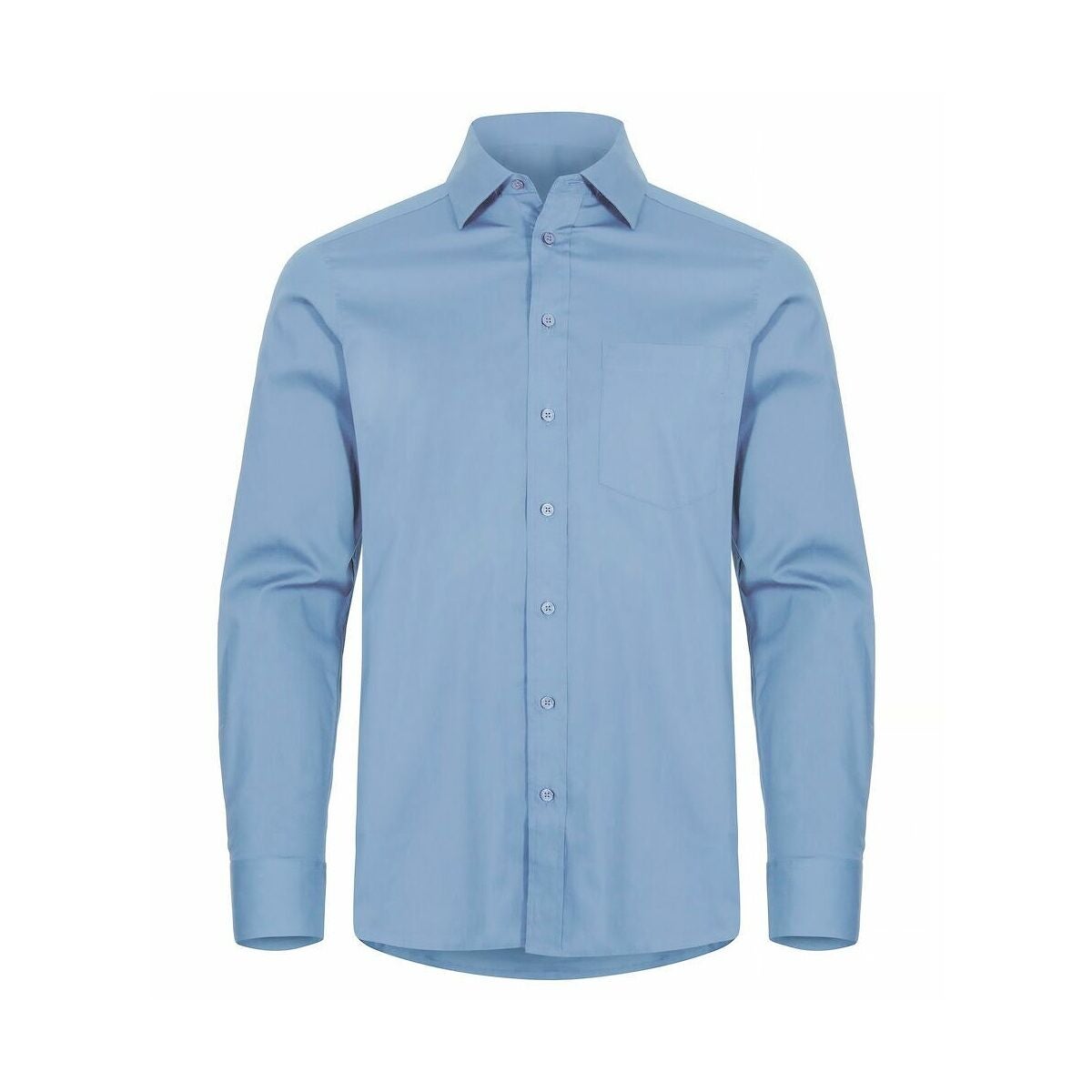 Stretch-skjorta för herrar ljusblå
