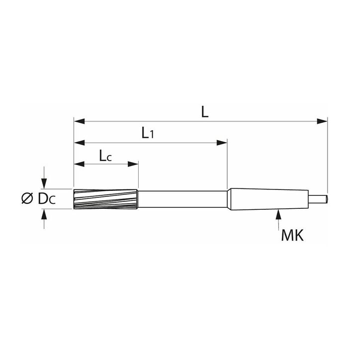 Maskinbrotsch H7 14 mm