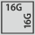 Lådornas effektiva yta i G: 16×16