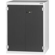 Skåp för tung last med dörr helt av plåt