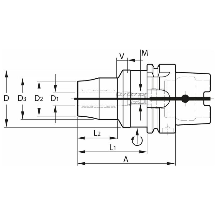 Hydro-Dehn spännchuck HPH 18 mm