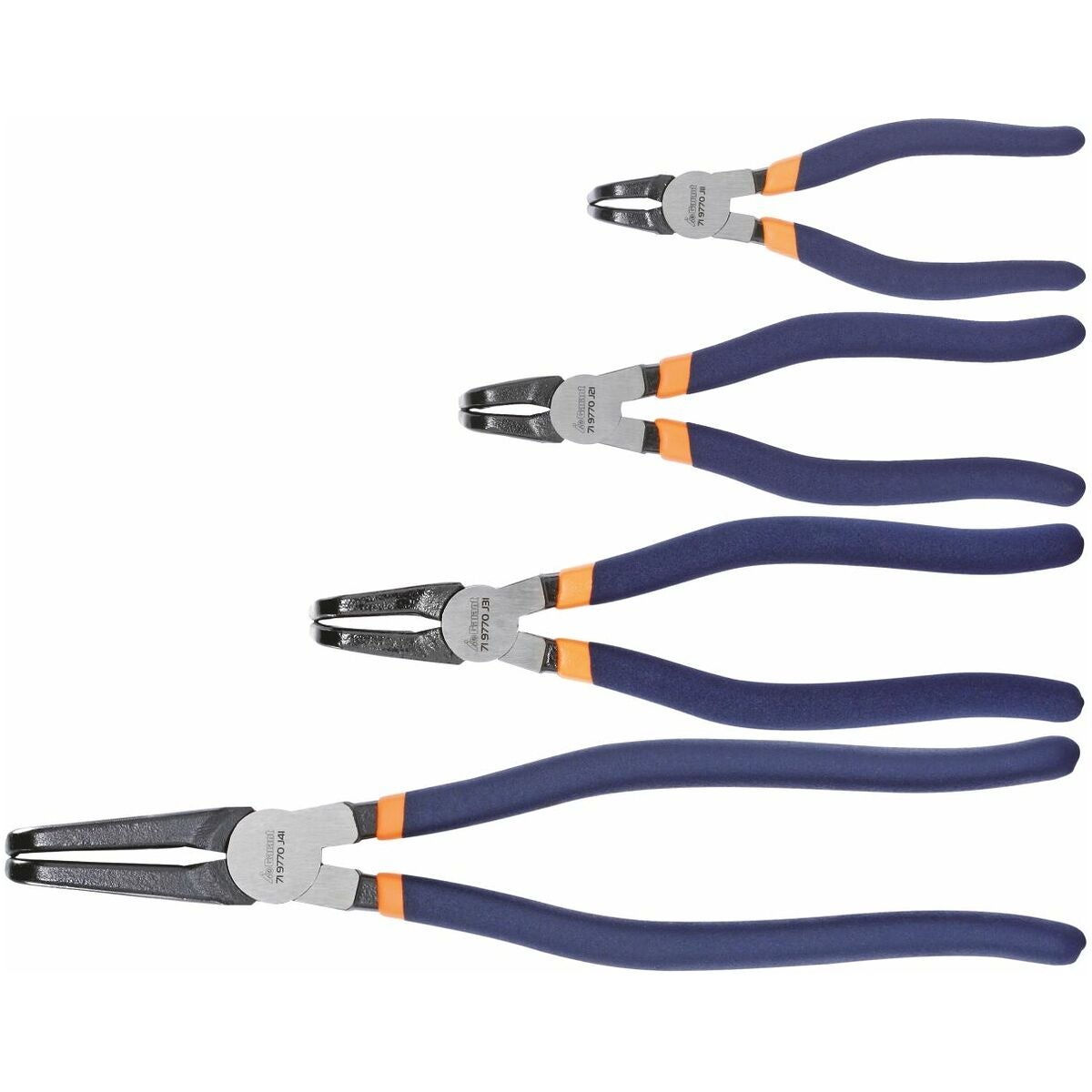 Precisions-låsringstångsats, 4 delar för inv. spårringar