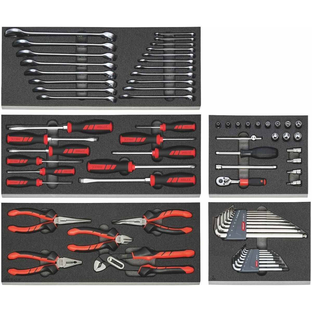 Verktygslagringssystem-sortiment för 2 lådor H2