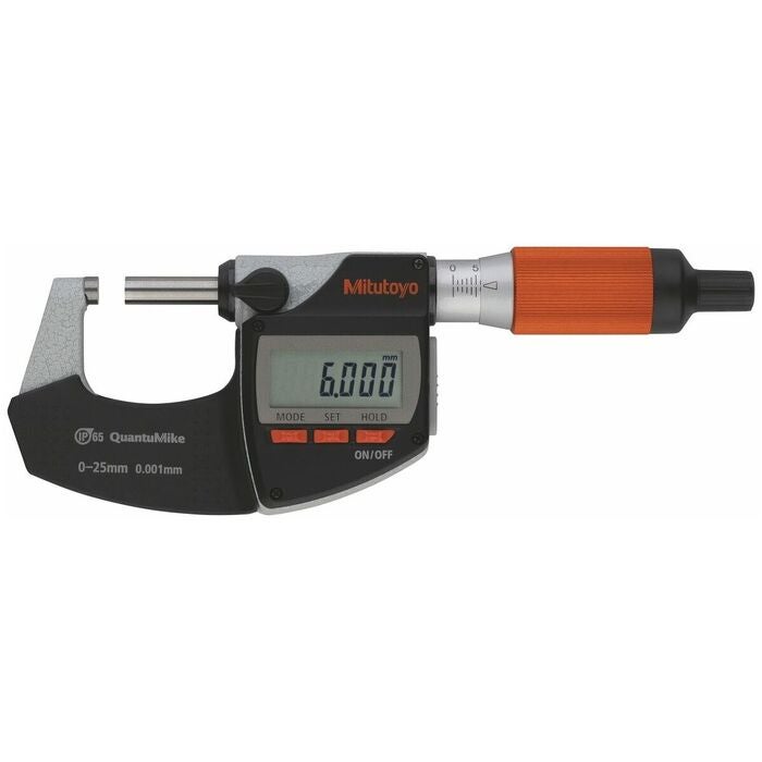 Digital bygelmikrometer med datautgång 0-25 mm
