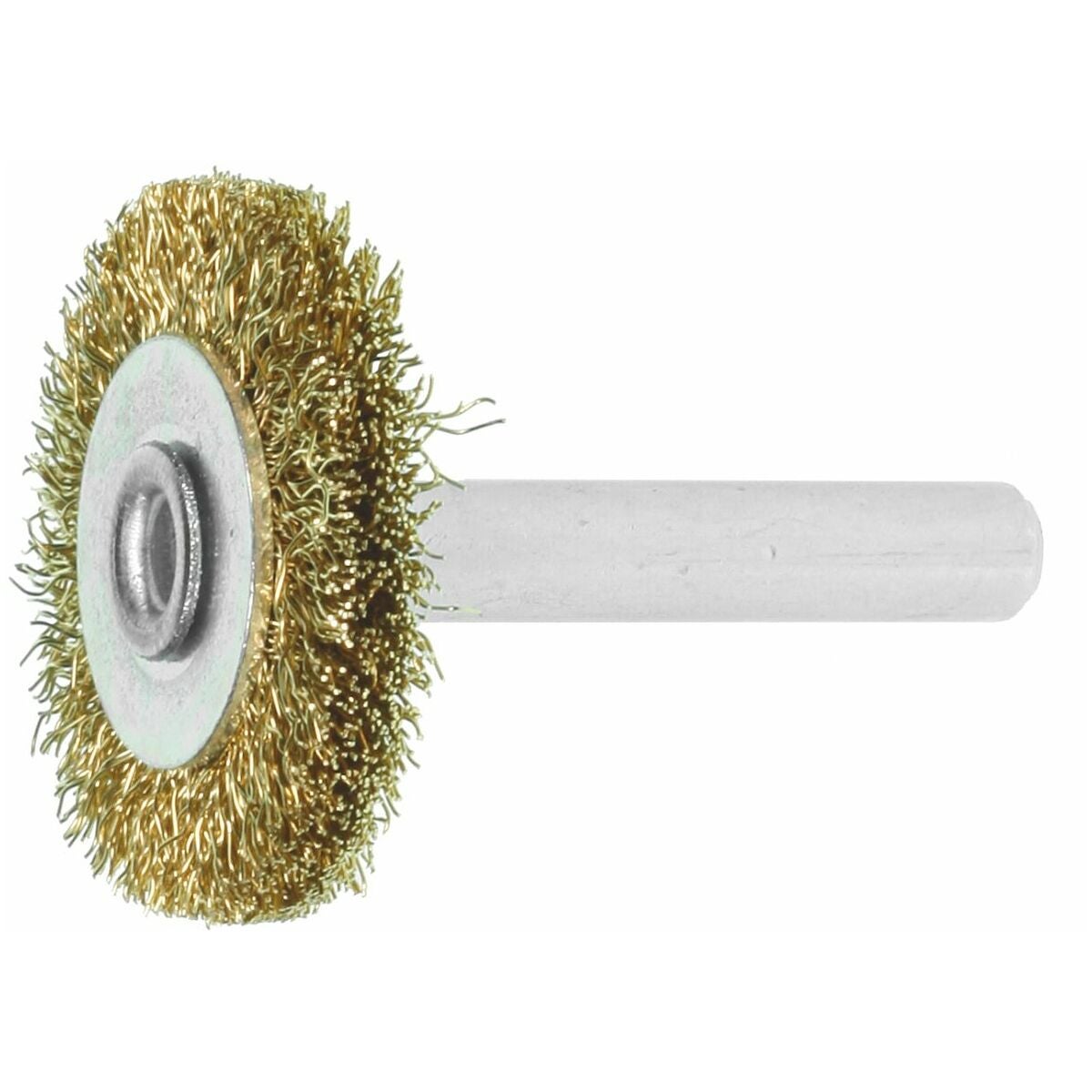 Rundborste med skaft Mässingtråd 0,20 mm