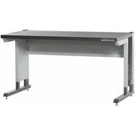 Workstation mLevel med mörkgrå Eluplan-skiva 1000 mm