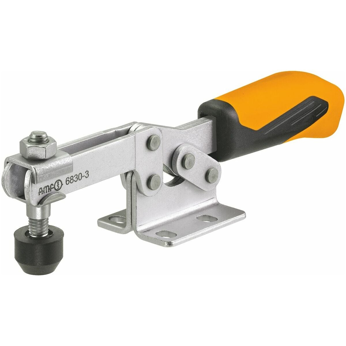 Snabbspännare med vågrät fot, rostfri