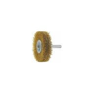 Rundborste med skaft Mässingtråd 0,20 mm 70X16 mm
