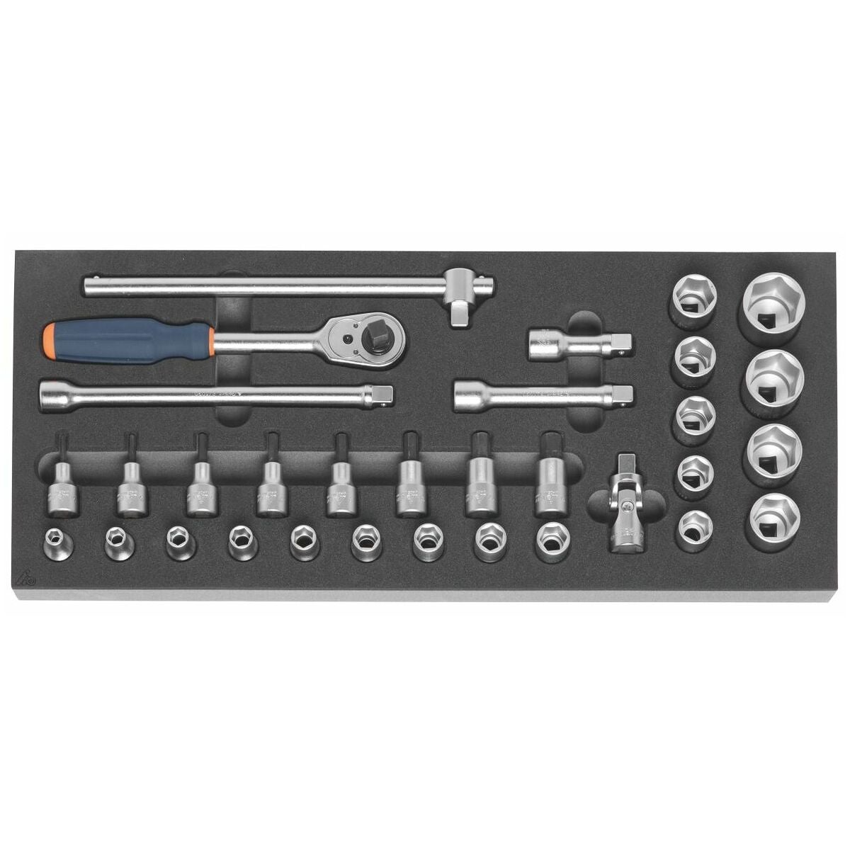 Hylsnyckelsortiment 1/2 tum 32