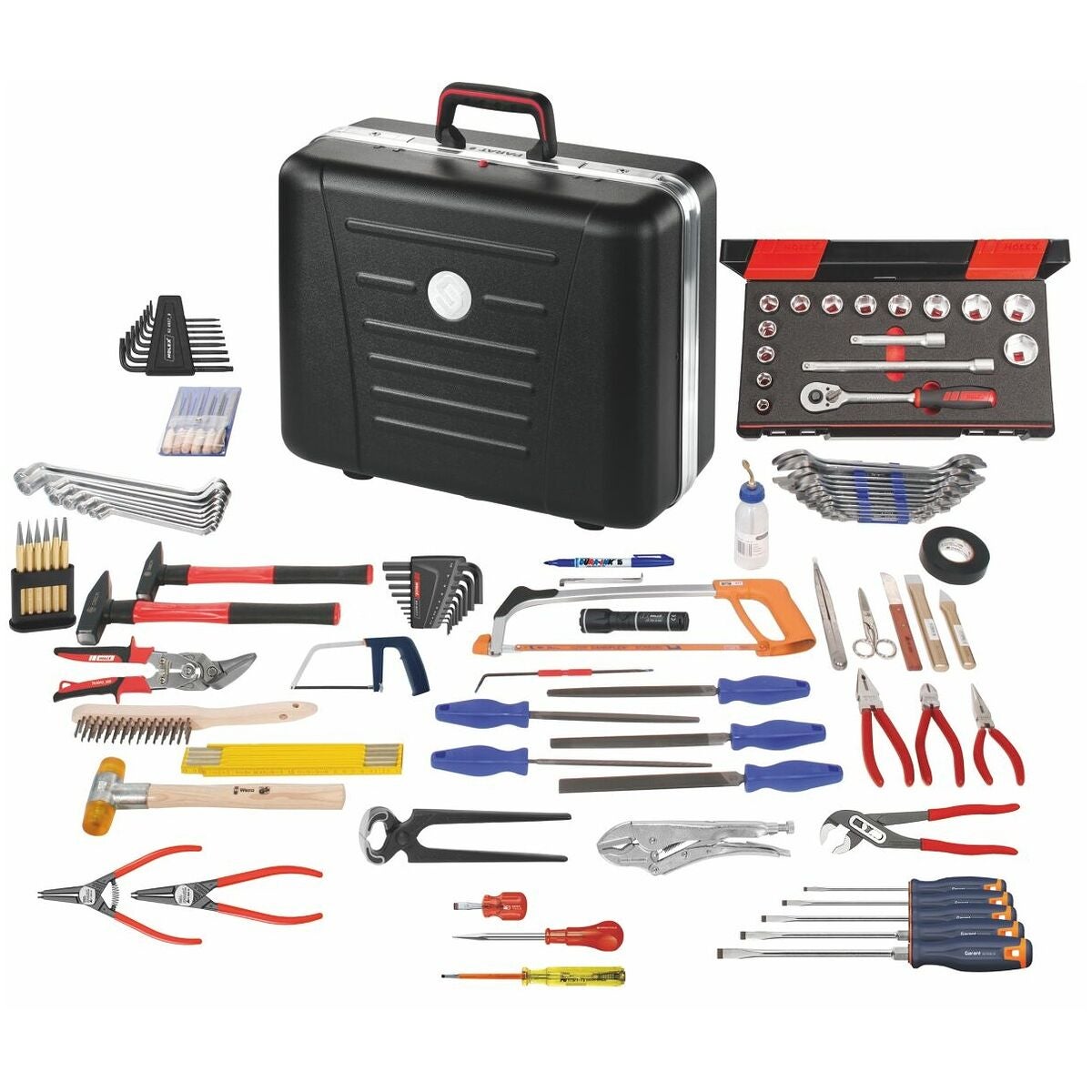Montageverktygssortiment, 107 delar med X-ABS-verktygsväska
