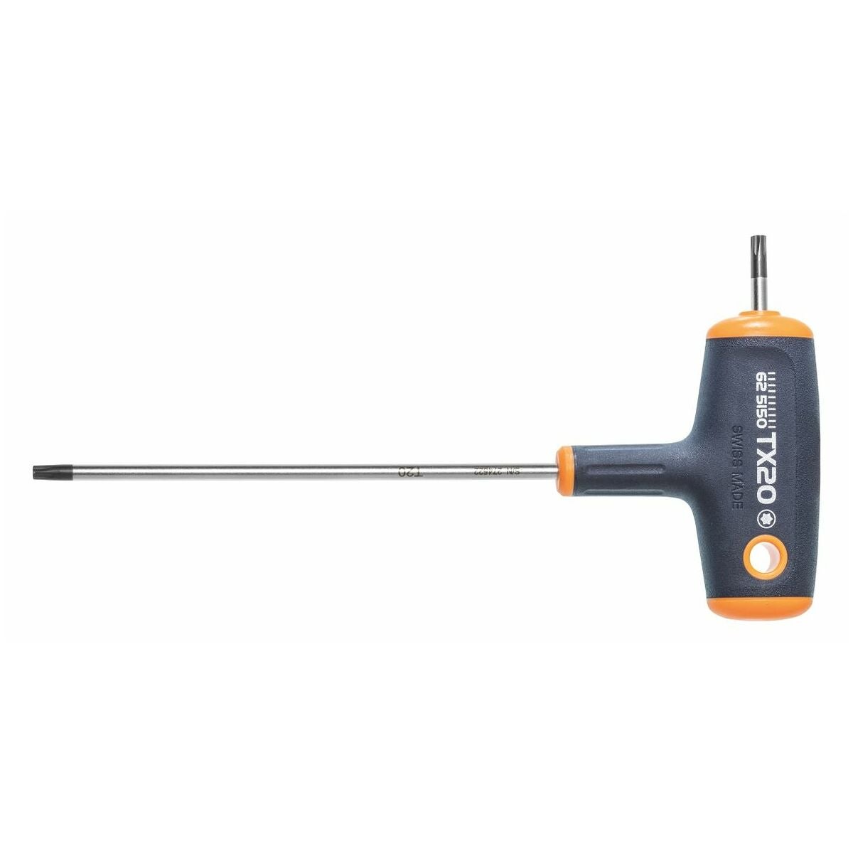 Skruvdragare för Torx®, med 2K-Haptoprene-T-handtag TX20