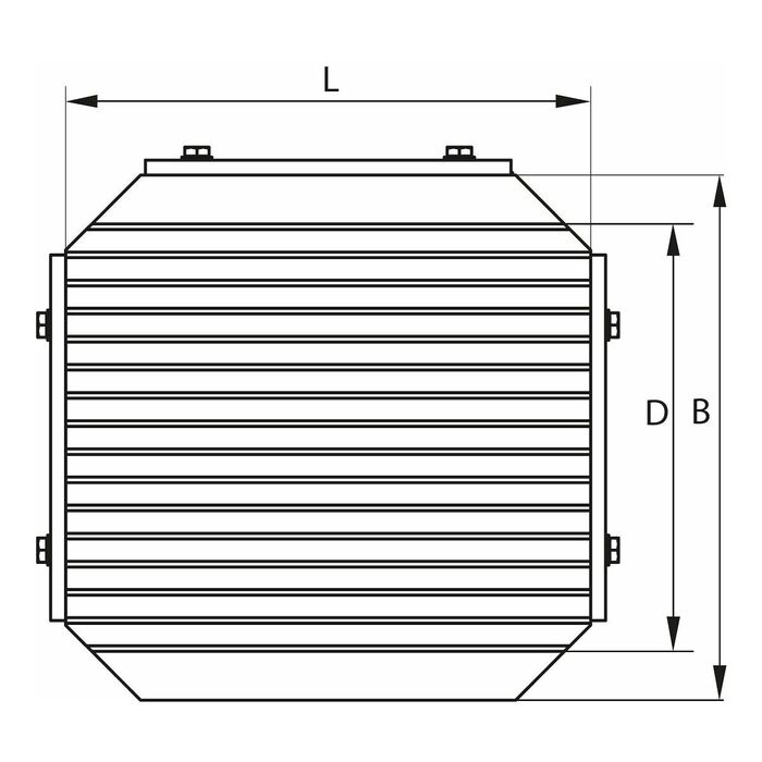 Permanentmagnet, tvärpoldelning 320 mm