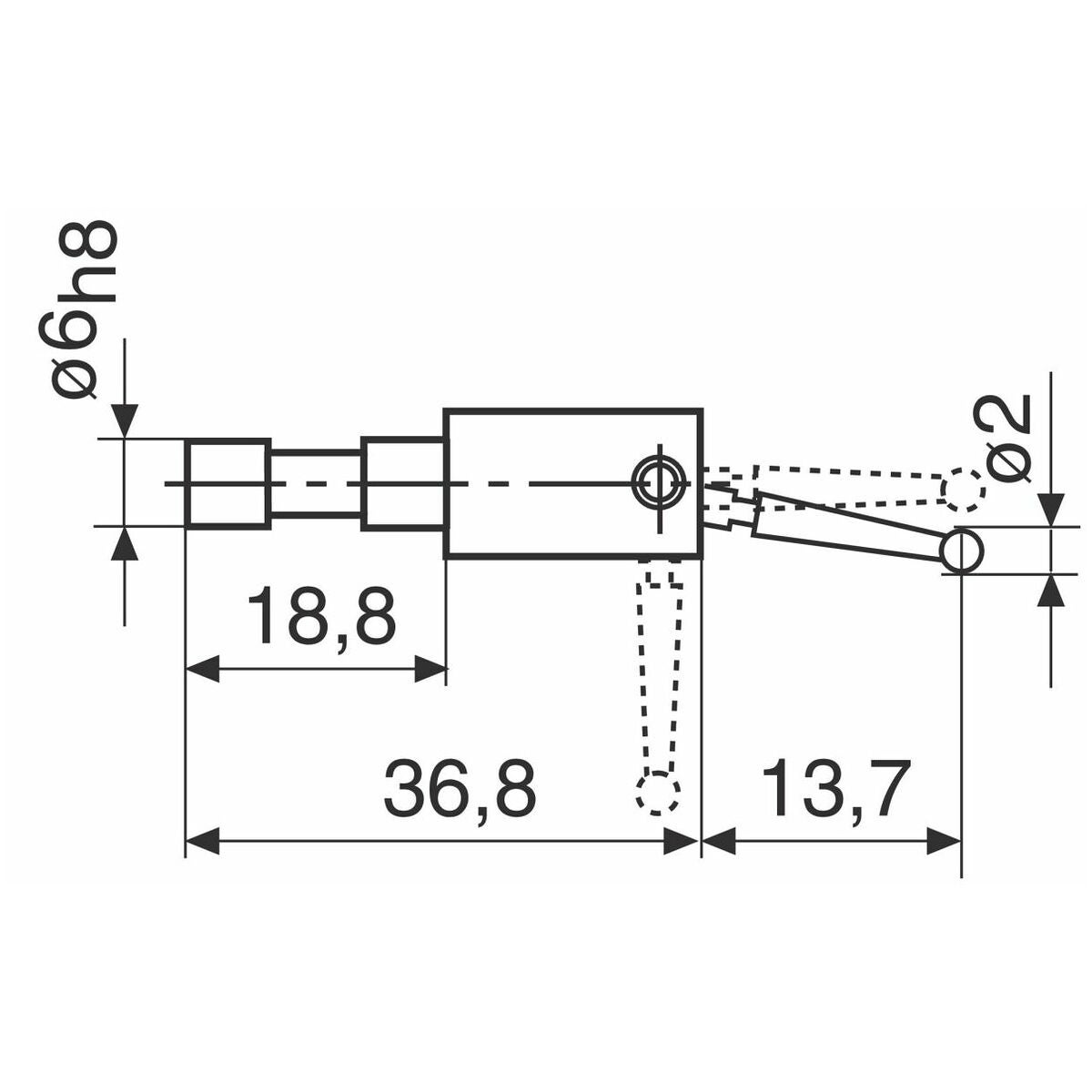 Hållare M2 inkl. mätspets