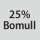 Tygsammansättning: 25% bomull