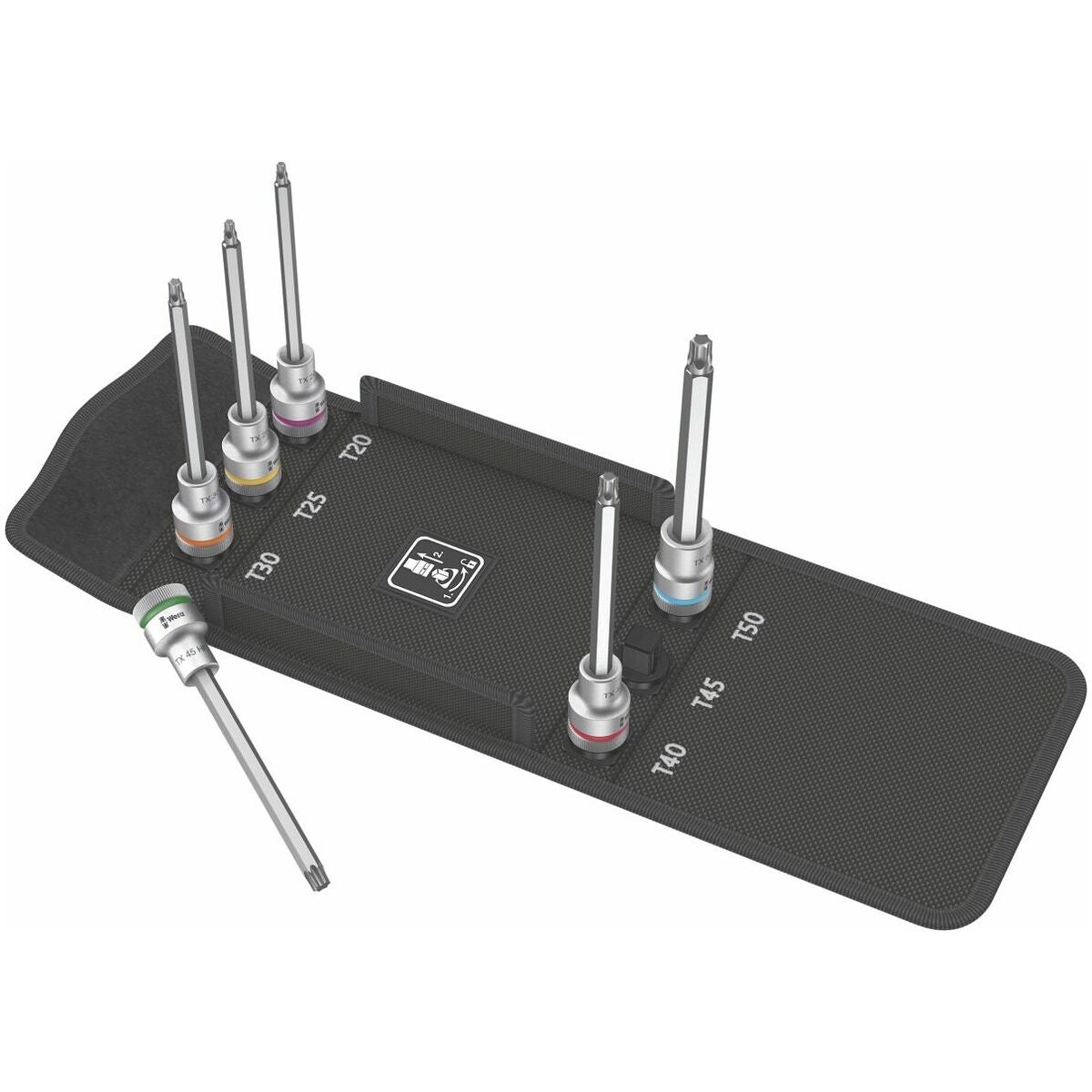 Sats skruvdragarhylsor för Torx®-skruvar 1/2 tum-fyrkant 6 delar, lång