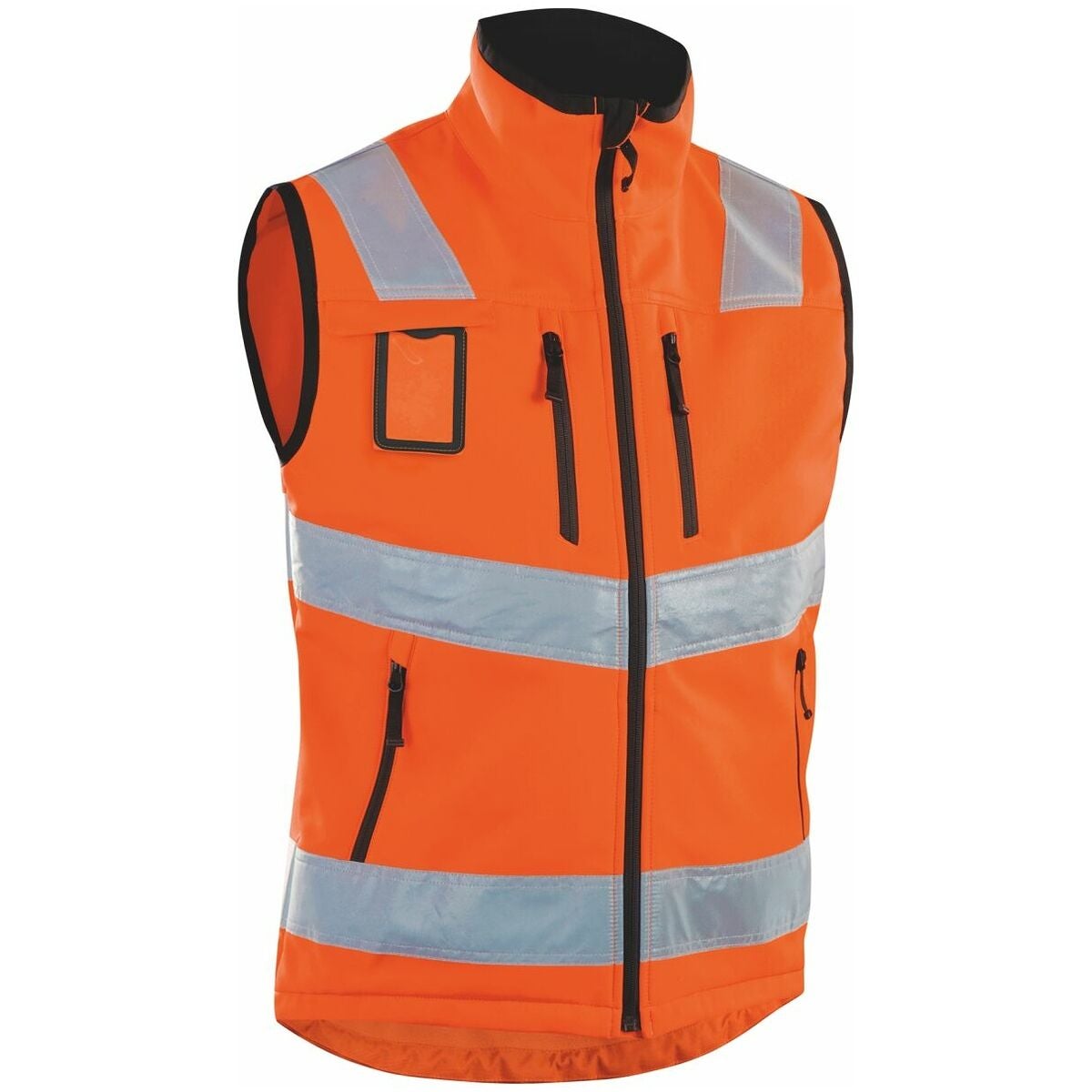 Varselsoftshellväst orange