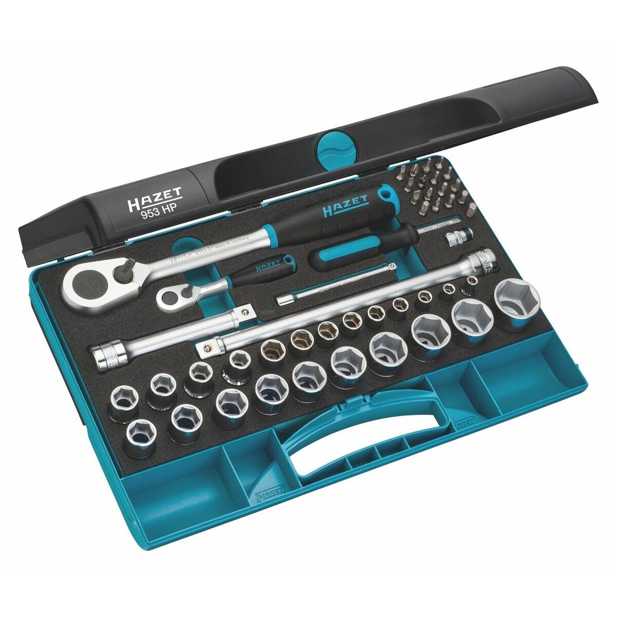 Hylsnyckelsortiment 1/4; 1/2 tum-fyrkant 47 delar 47